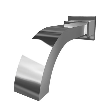 NEWPORT BRASS Tub Spout, Polished Chrome, Wall 3-328/26